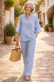 FLASH SALE - Effortless Cotton Linen 2-Piece Set | Free Delivery