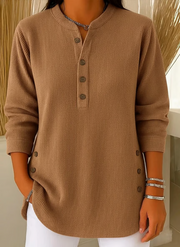 CLEARANCE SALE - Ribbed V-Neck Pullover