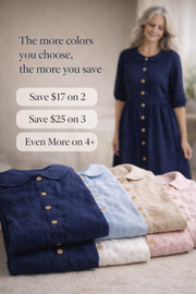 FLASH SALE - Peter Pan Collar Midi Dress | Free Delivery