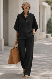 FLASH SALE - Effortless Waffle Knit 2-Piece Set | Free Delivery