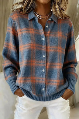 CLEARANCE SALE - Everyday Comfort Plaid Cardigan