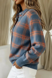 CLEARANCE SALE - Everyday Comfort Plaid Cardigan