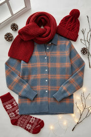 CLEARANCE SALE - Everyday Comfort Plaid Cardigan
