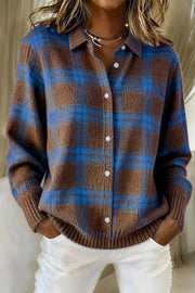CLEARANCE SALE - Everyday Comfort Plaid Cardigan